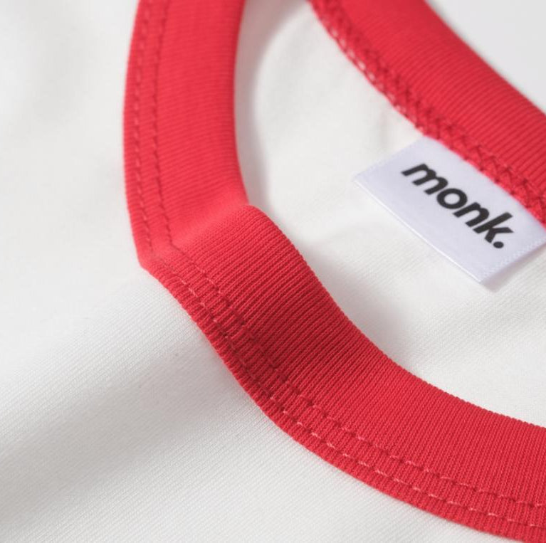 Camiseta técnica running Clubhouse Monk Performance – detalle lateral y manga corta