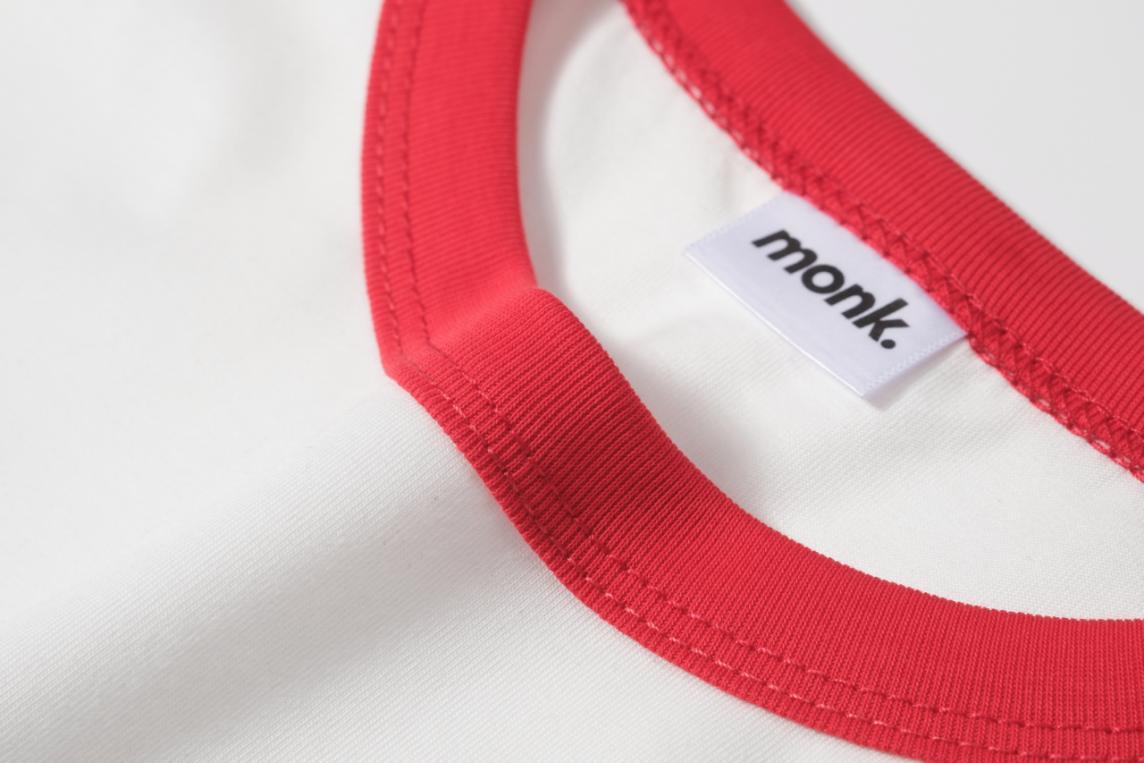 Camiseta técnica running Clubhouse Monk Performance – detalle lateral y manga corta